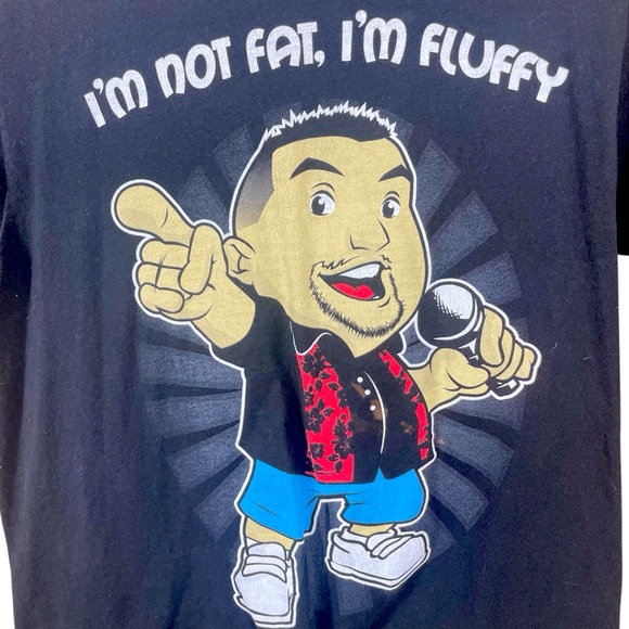 I’m Not Fat I’m Fluffy Men’s/ Unisex Graphic Short Sleeve T-Shirt Size M - Picture 2 of 6